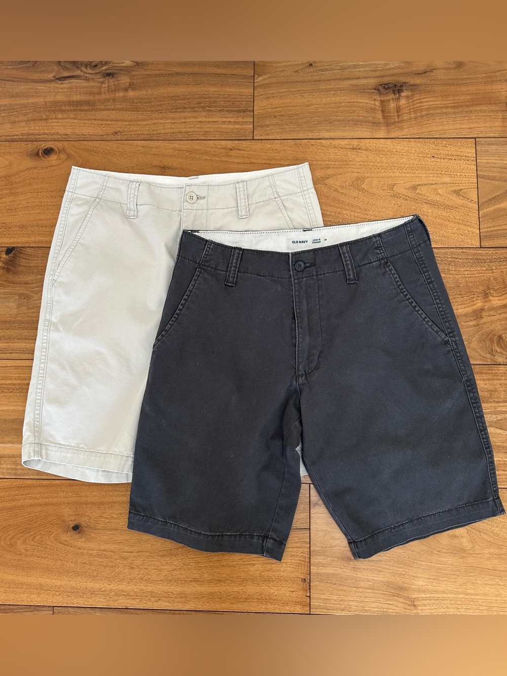 Old Navy Men’s Classic Chino Shorts - Black and White